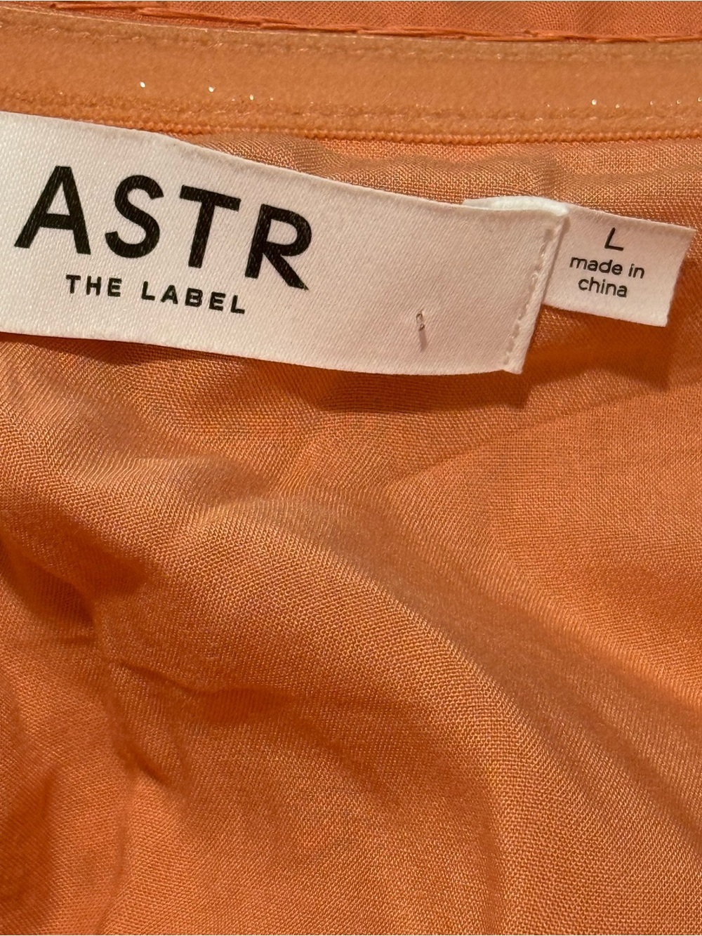 ASTR The Label Off Shoulder Ruched Button Front Mini Dress Rust Size Large - Picture 5 of 5